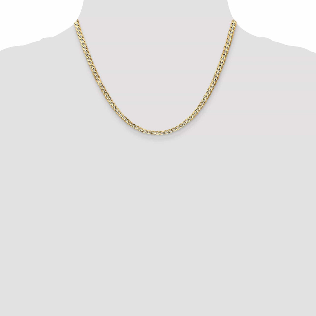 Lovely Rita's Chains 14k Yellow Gold 3.80mm Open Concave Curb Chain
