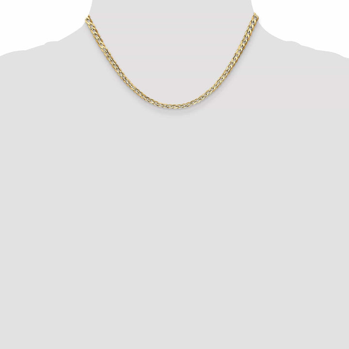 Lovely Rita's Chains 14k Yellow Gold 3.80mm Open Concave Curb Chain