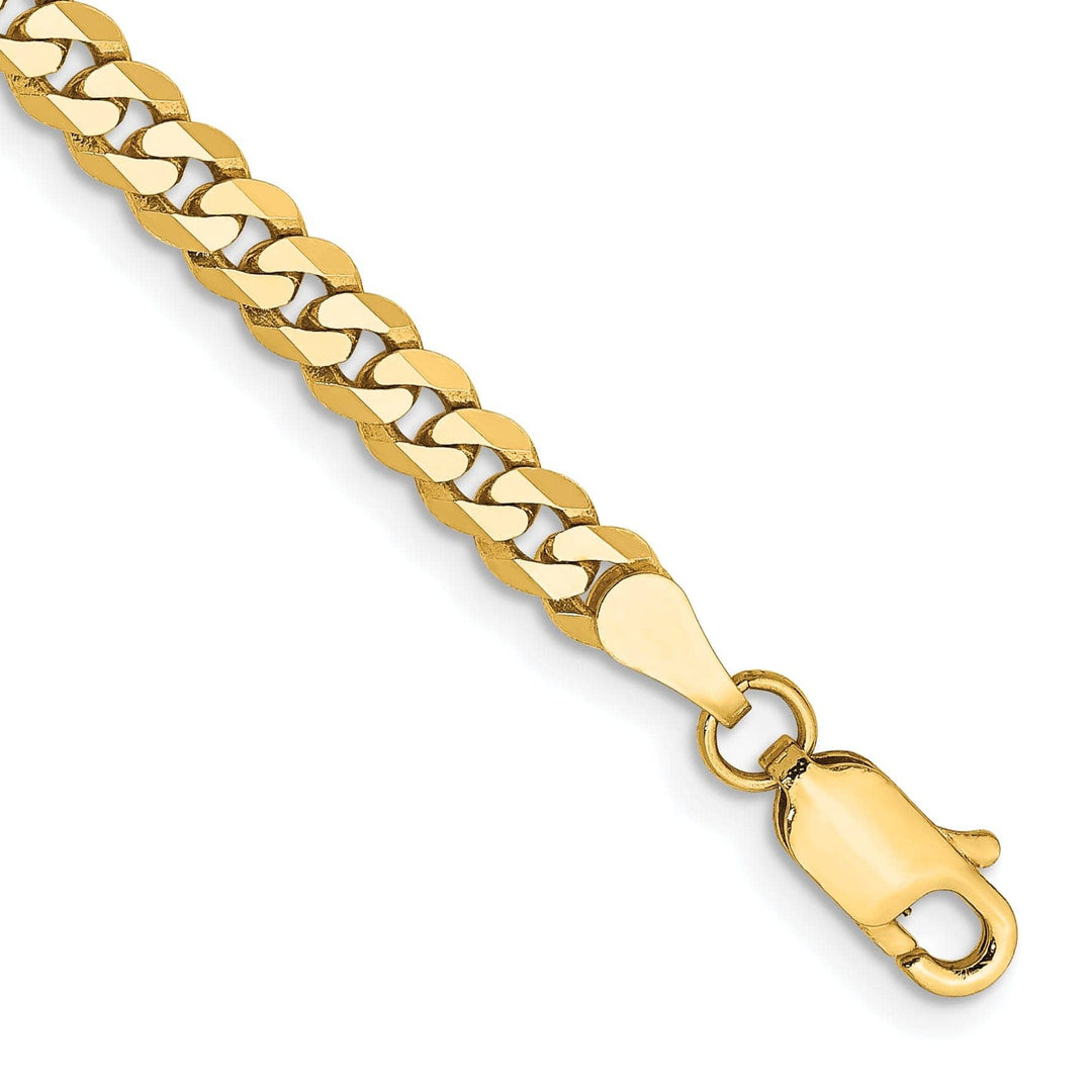 Lovely Rita's Chains 14k Yellow Gold 3.90mm Flat Beveled Curb Chain