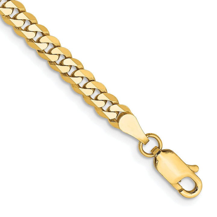 Lovely Rita's Chains 14k Yellow Gold 3.90mm Flat Beveled Curb Chain