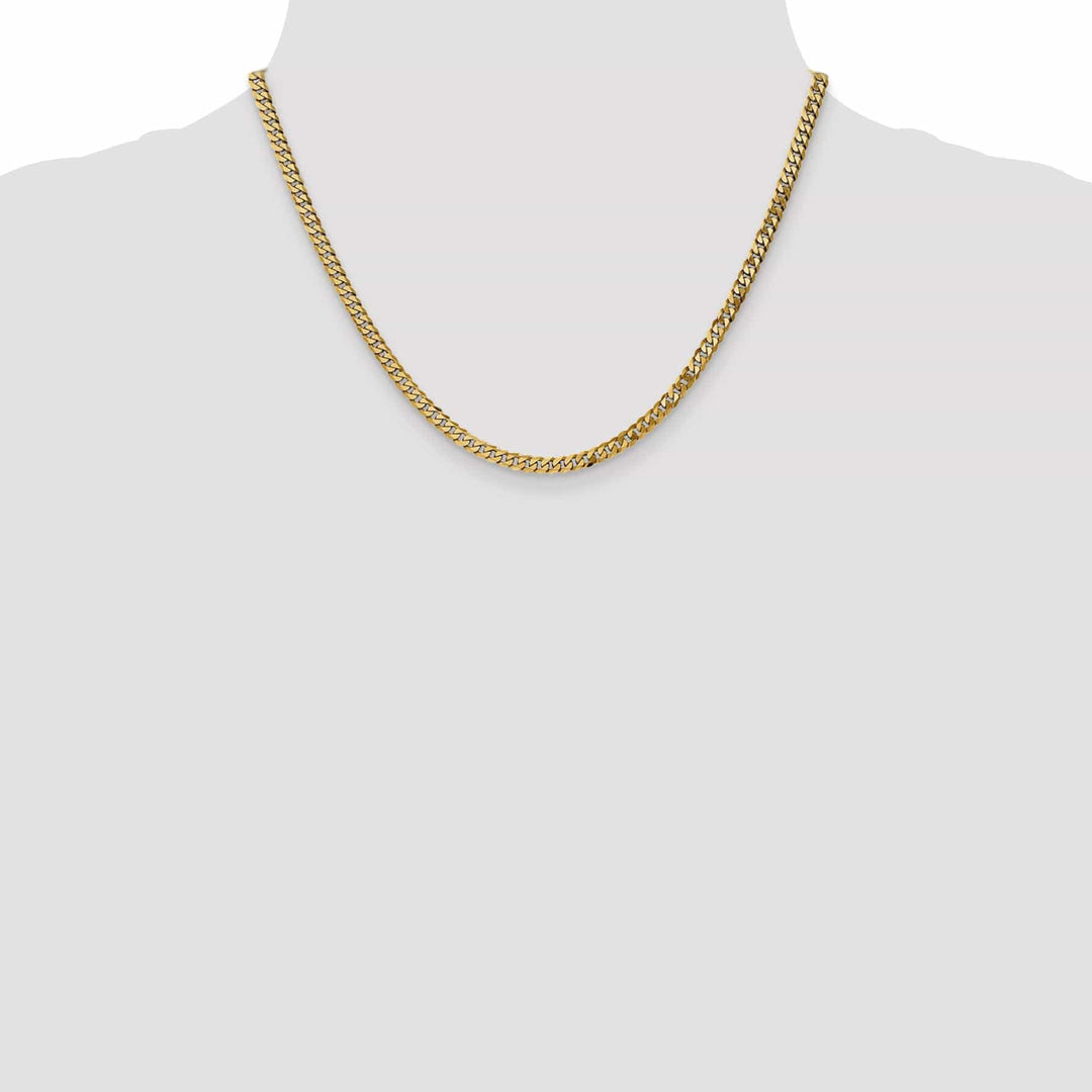 Lovely Rita's Chains 14k Yellow Gold 3.90mm Flat Beveled Curb Chain