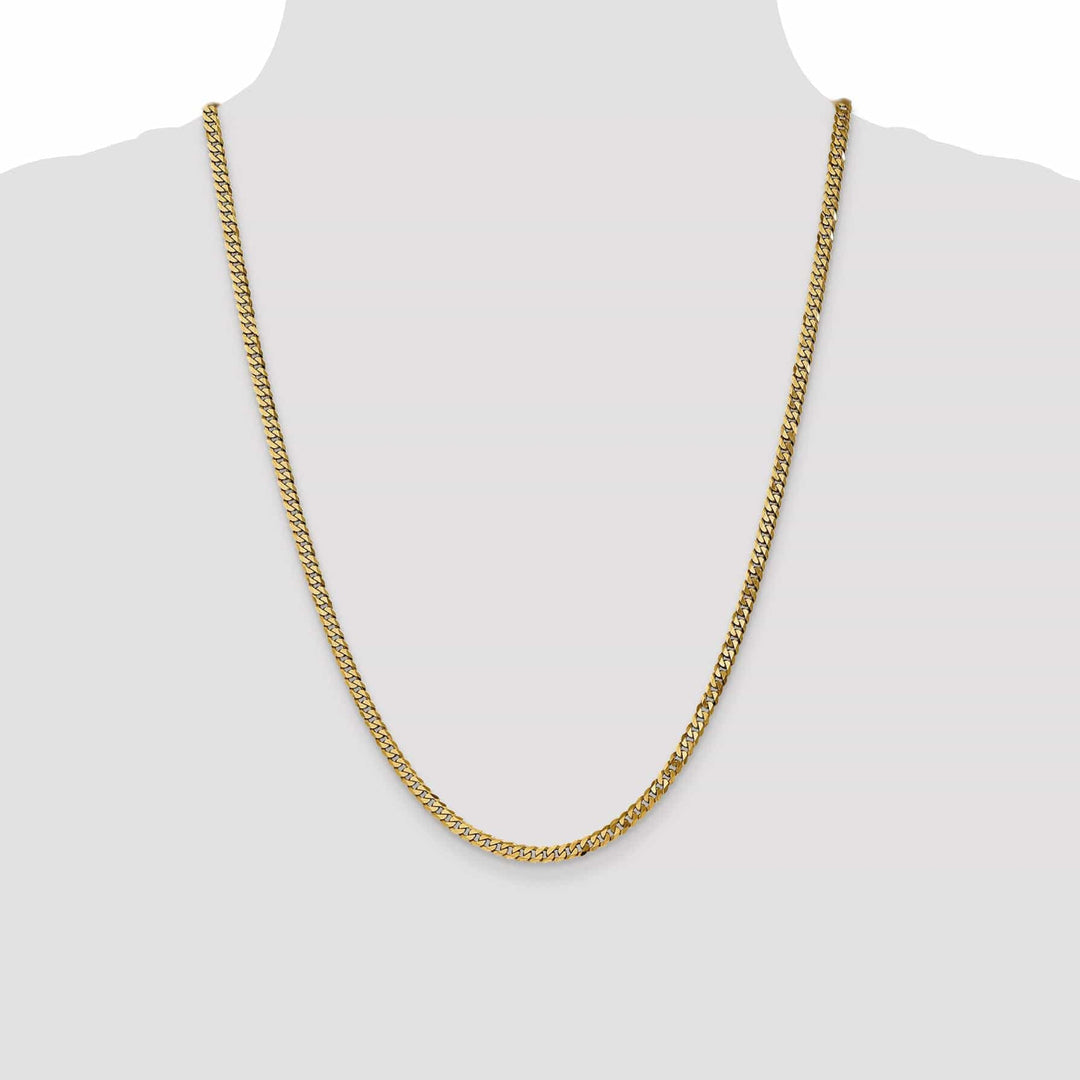 Lovely Rita's Chains 14k Yellow Gold 3.90mm Flat Beveled Curb Chain