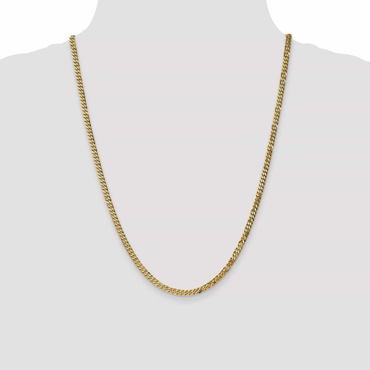 Lovely Rita's Chains 14k Yellow Gold 3.90mm Flat Beveled Curb Chain