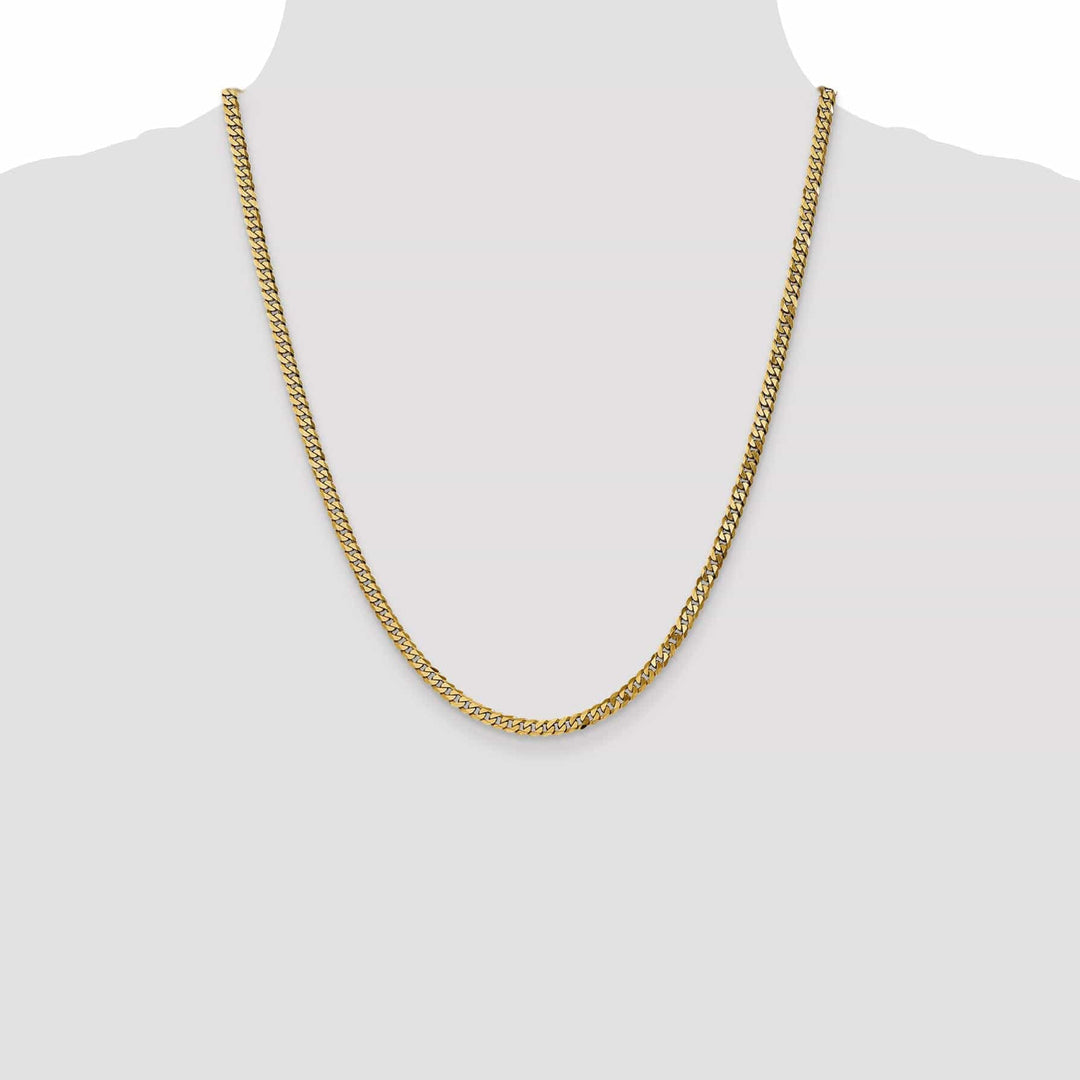 Lovely Rita's Chains 14k Yellow Gold 3.90mm Flat Beveled Curb Chain