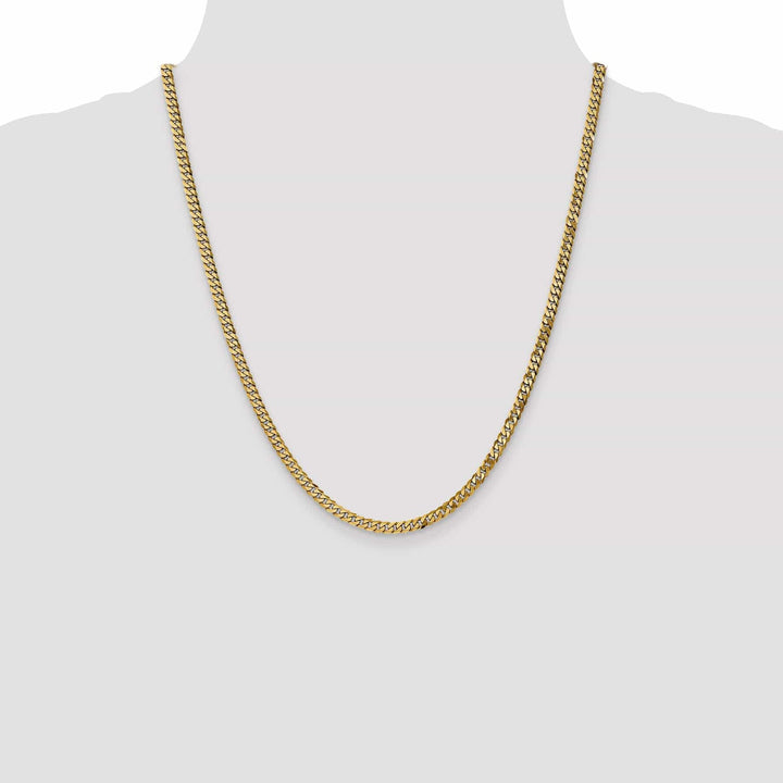 Lovely Rita's Chains 14k Yellow Gold 3.90mm Flat Beveled Curb Chain