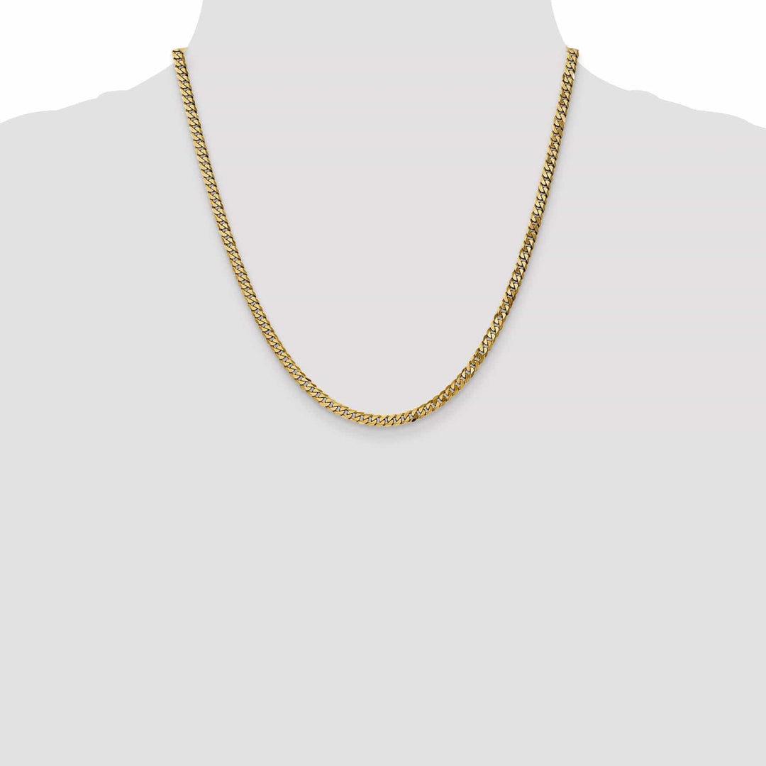 Lovely Rita's Chains 14k Yellow Gold 3.90mm Flat Beveled Curb Chain