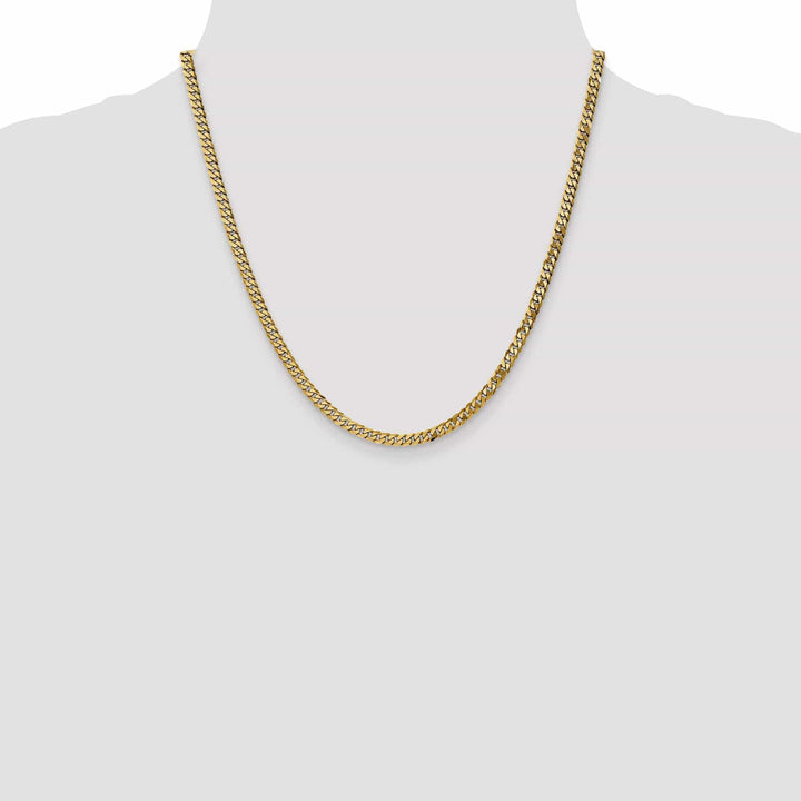 Lovely Rita's Chains 14k Yellow Gold 3.90mm Flat Beveled Curb Chain