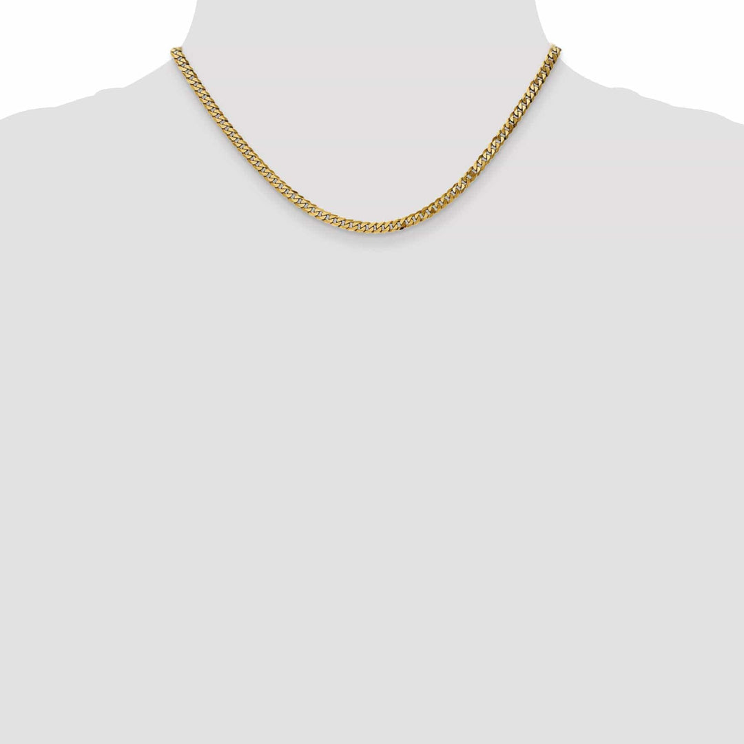 Lovely Rita's Chains 14k Yellow Gold 3.90mm Flat Beveled Curb Chain