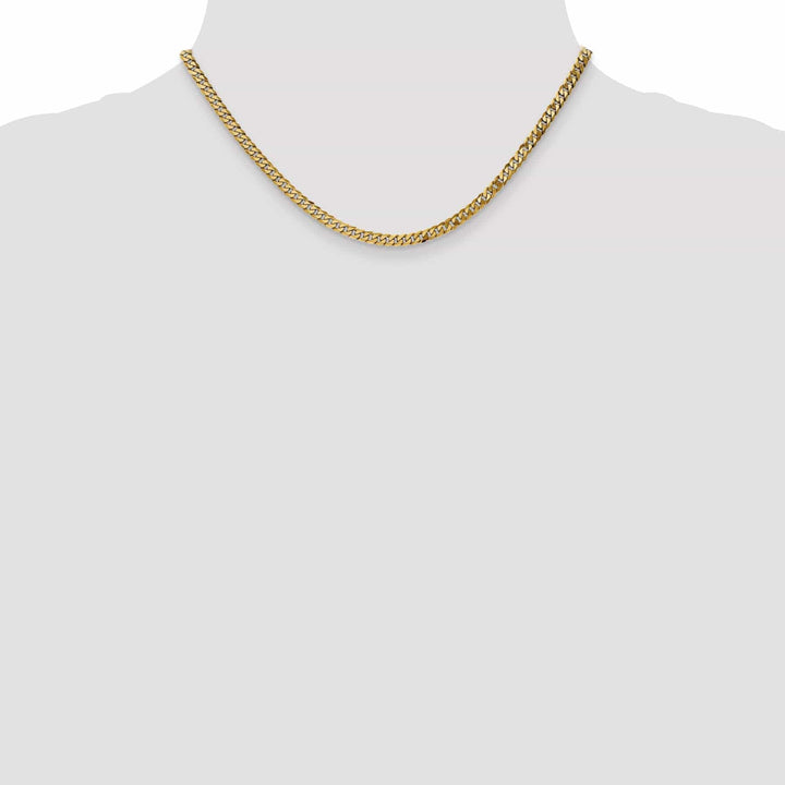 Lovely Rita's Chains 14k Yellow Gold 3.90mm Flat Beveled Curb Chain
