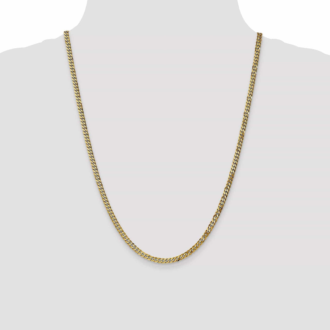 Lovely Rita's Chains 14k Yellow Gold 3.9mm Flat Beveled Curb Chain