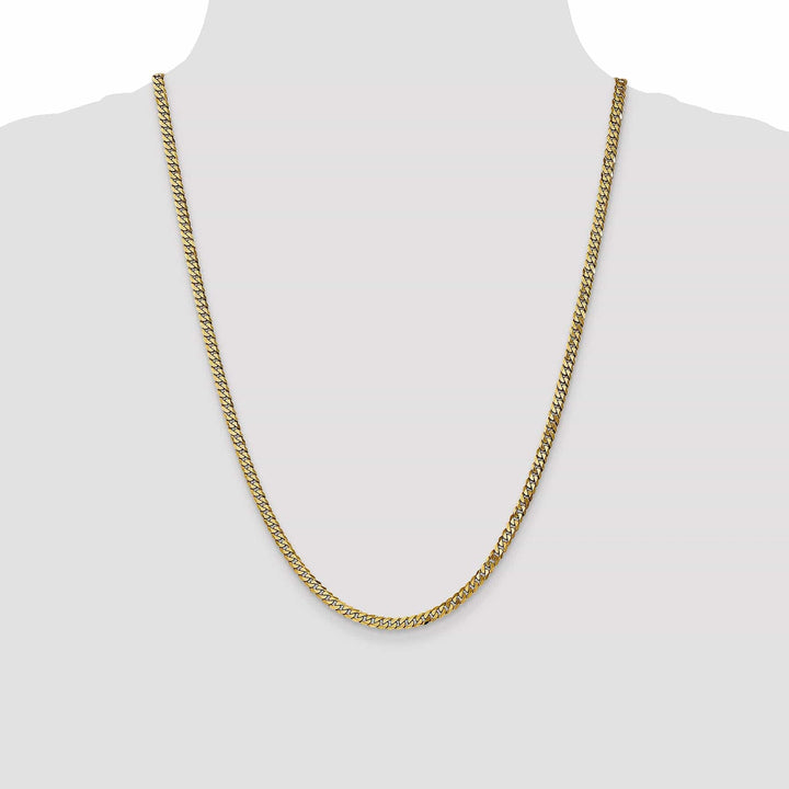 Lovely Rita's Chains 14k Yellow Gold 3.9mm Flat Beveled Curb Chain