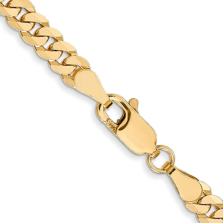 Lovely Rita's Chains 14k Yellow Gold 3.9mm Flat Beveled Curb Chain