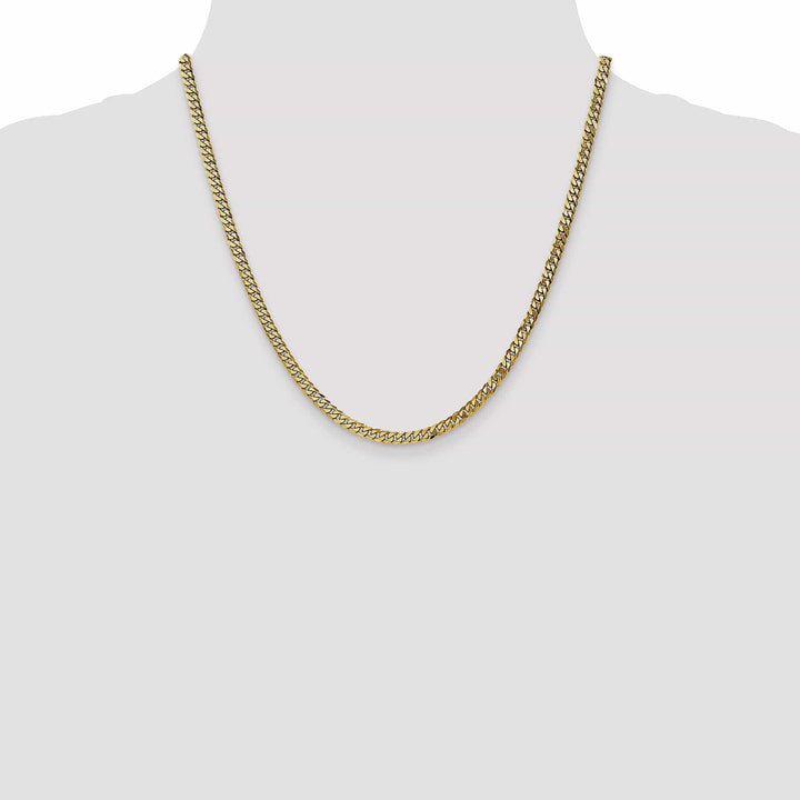 Lovely Rita's Chains 14k Yellow Gold 3.9mm Flat Beveled Curb Chain