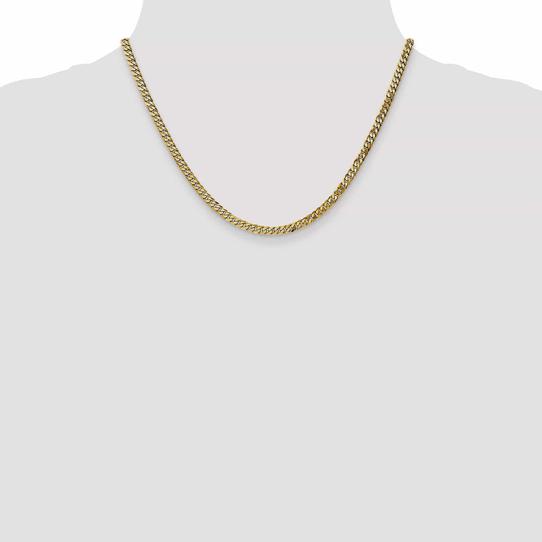 Lovely Rita's Chains 14k Yellow Gold 3.9mm Flat Beveled Curb Chain
