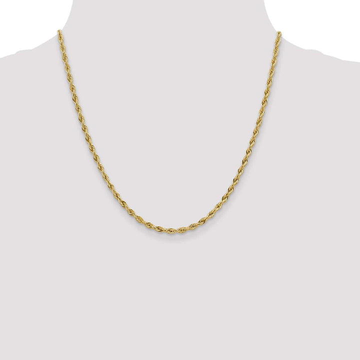 Lovely Rita's Chains 14k Yellow Gold 3-mm Semi Solid Rope Chain