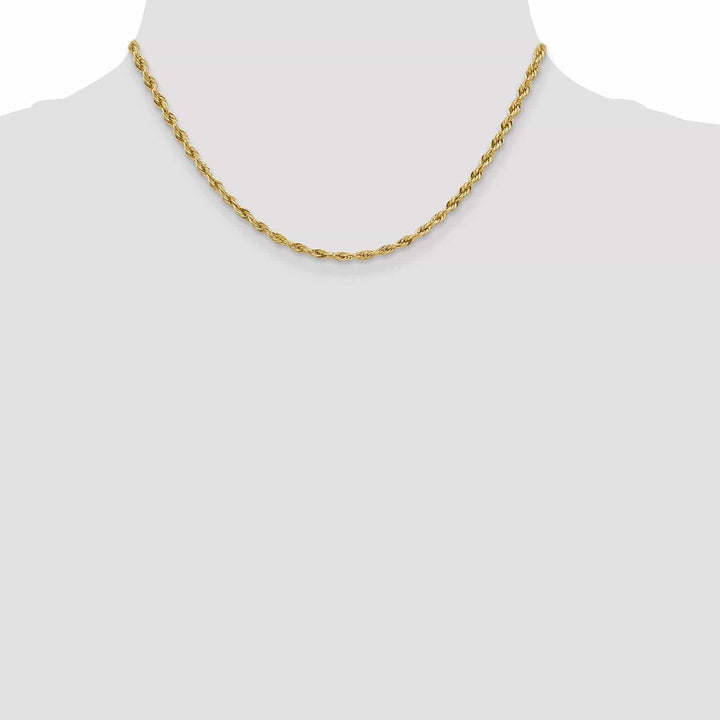 Lovely Rita's Chains 14k Yellow Gold 3-mm Semi Solid Rope Chain
