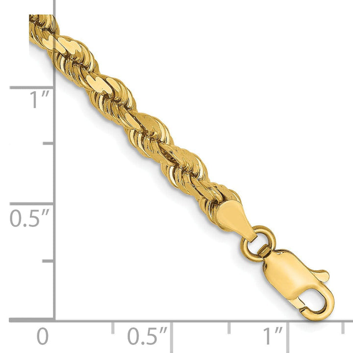Lovely Rita's Chains 14k Yellow Gold 4.00mm D.C Rope Chain