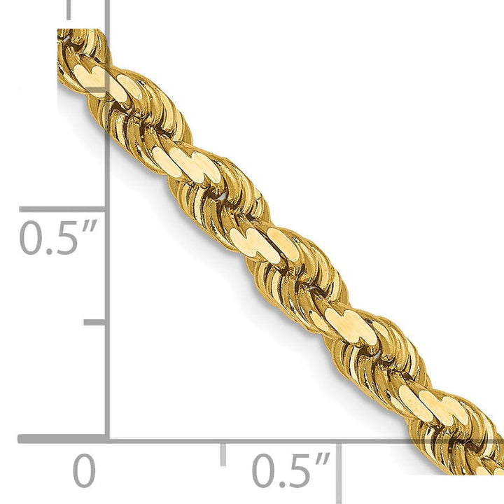 Lovely Rita's Chains 14k Yellow Gold 4.00mm D.C Rope Chain