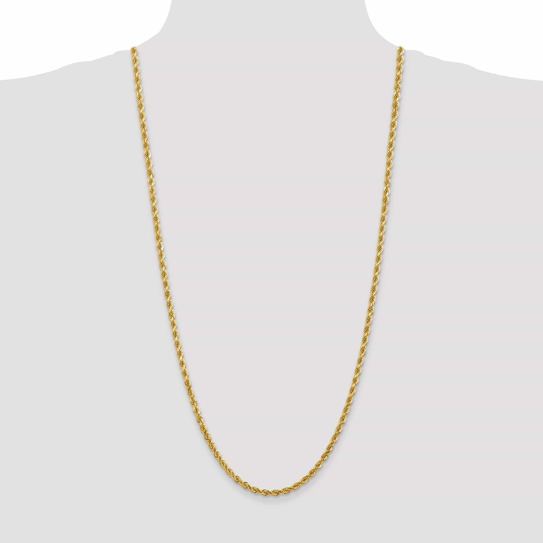 Lovely Rita's Chains 14k Yellow Gold 4.00mm Diamond Cut Rope Chain