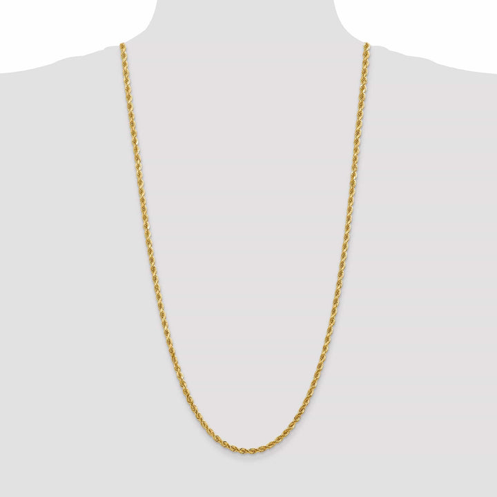 Lovely Rita's Chains 14k Yellow Gold 4.00mm Diamond Cut Rope Chain