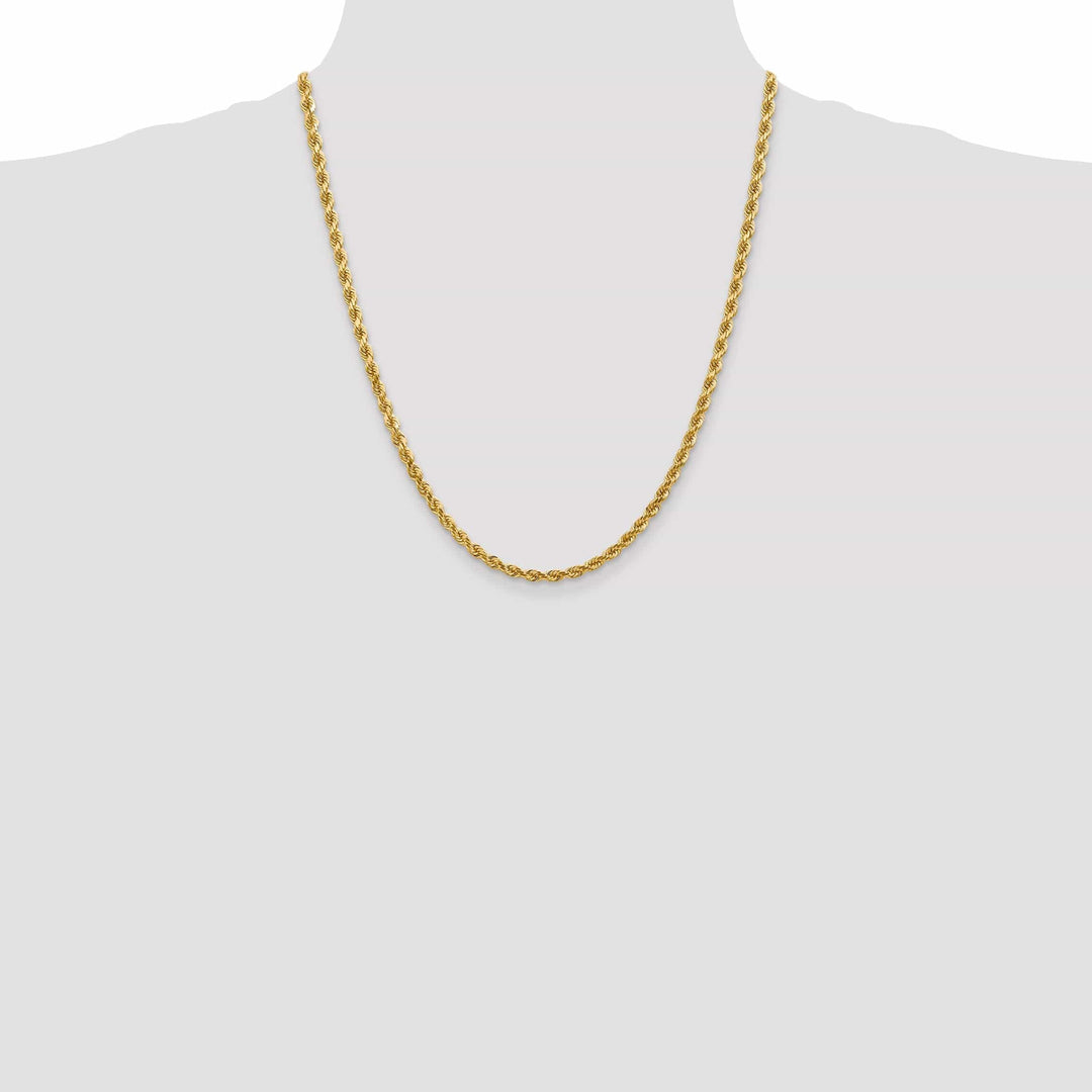 Lovely Rita's Chains 14k Yellow Gold 4.00mm Diamond Cut Rope Chain