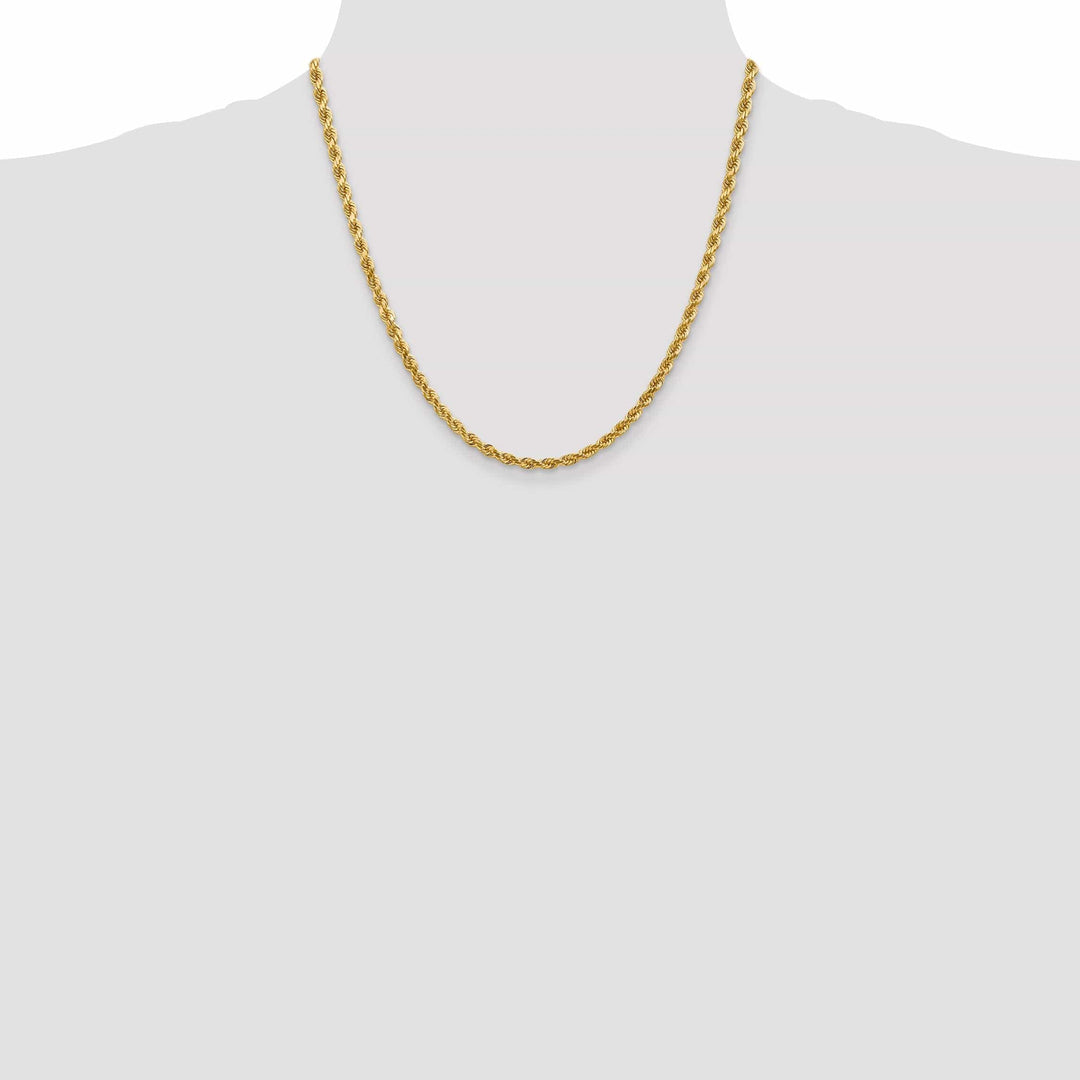 Lovely Rita's Chains 14k Yellow Gold 4.00mm Diamond Cut Rope Chain