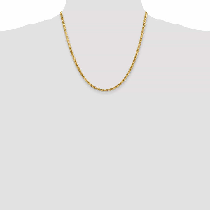 Lovely Rita's Chains 14k Yellow Gold 4.00mm Diamond Cut Rope Chain