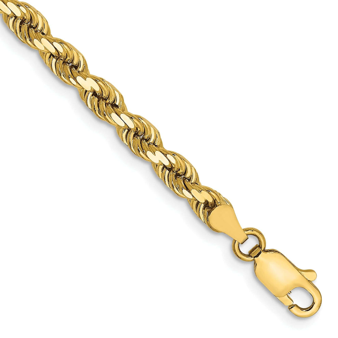 Lovely Rita's Chains 14k Yellow Gold 4.00mm Diamond Cut Rope Chain