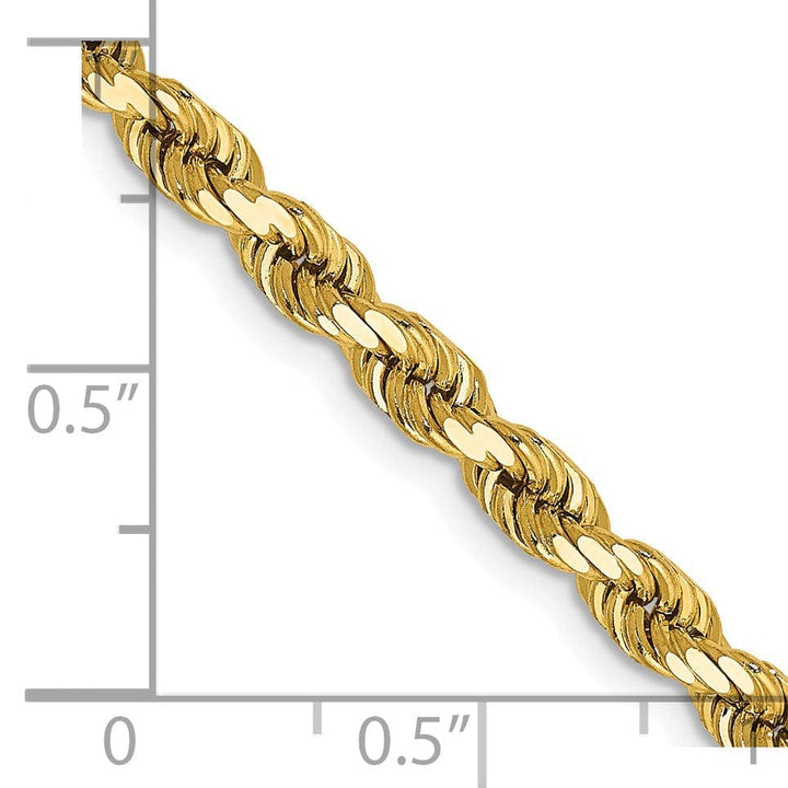 Lovely Rita's Chains 14k Yellow Gold 4.00mm Diamond Cut Rope Chain