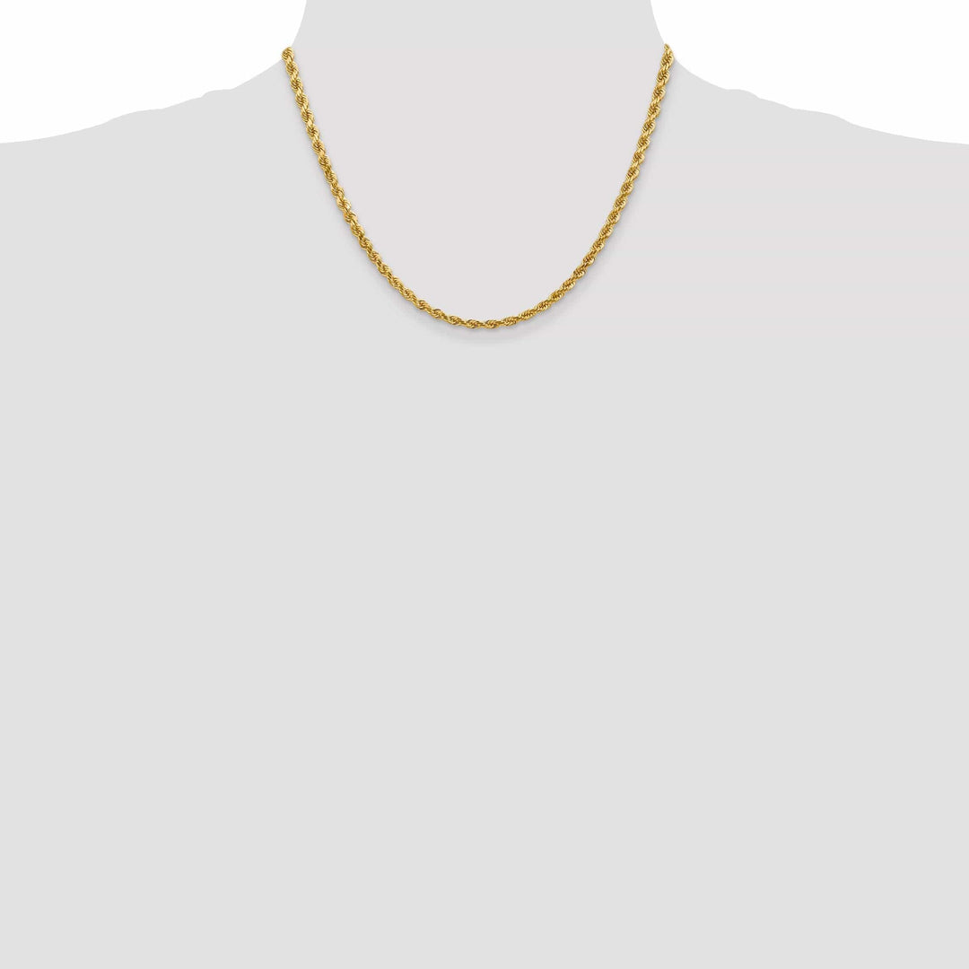 Lovely Rita's Chains 14k Yellow Gold 4.00mm Diamond Cut Rope Chain