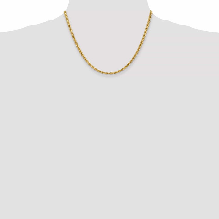 Lovely Rita's Chains 14k Yellow Gold 4.00mm Diamond Cut Rope Chain