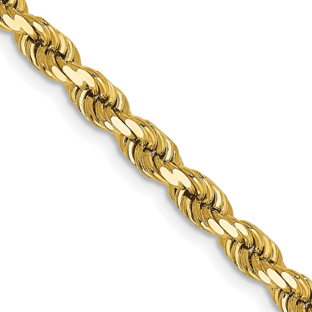 Lovely Rita's Chains 14k Yellow Gold 4.00mm Diamond Cut Rope Chain
