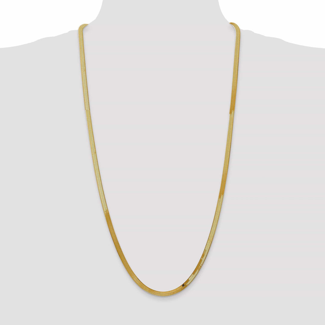 Lovely Rita's Chains 14k Yellow Gold 4.00mm Silky Herringbone Chain