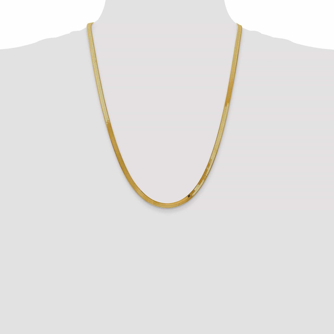 Lovely Rita's Chains 14k Yellow Gold 4.00mm Silky Herringbone Chain