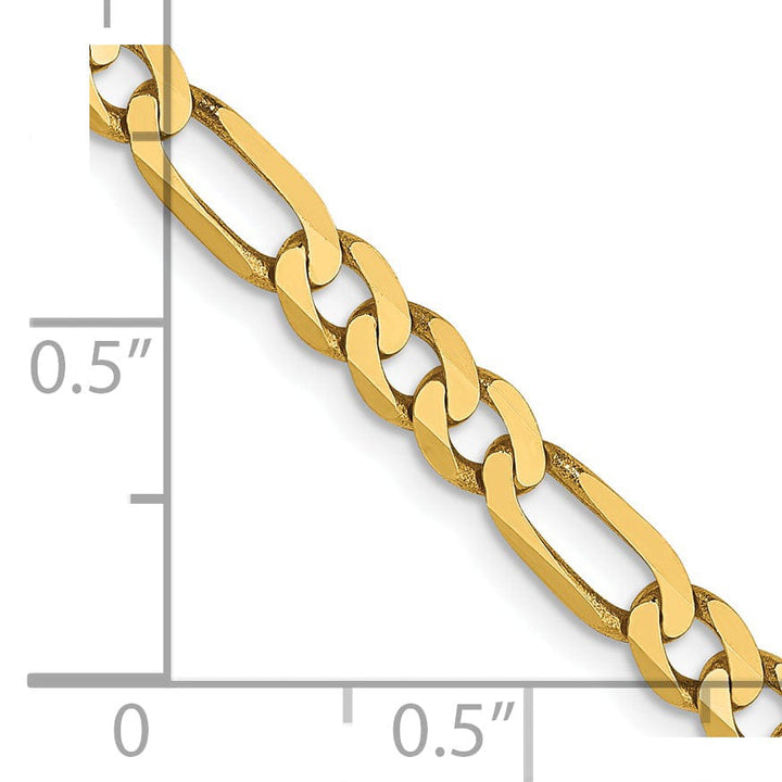Lovely Rita's Chains 14k Yellow Gold 4.0mm Flat Figaro Chain