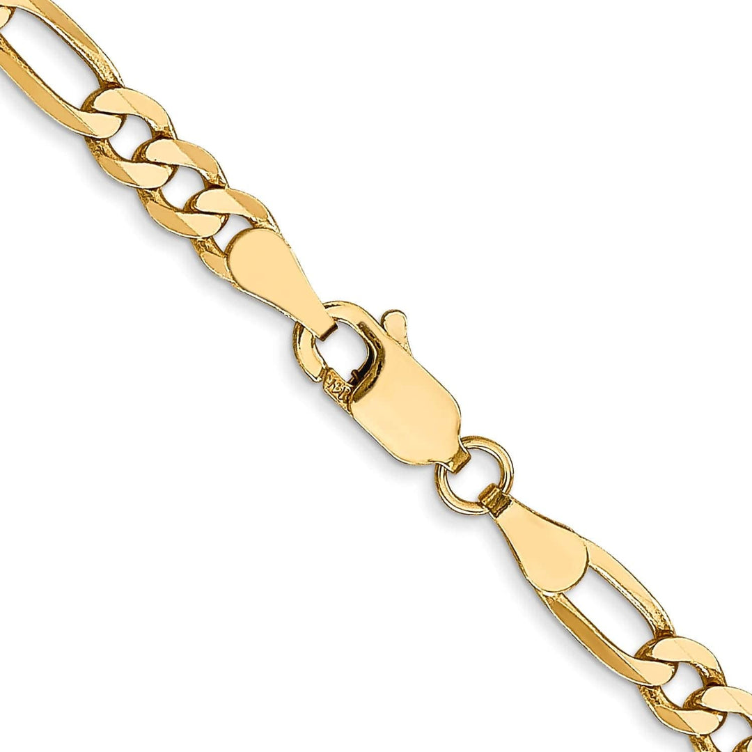 Lovely Rita's Chains 14k Yellow Gold 4.0mm Flat Figaro Chain
