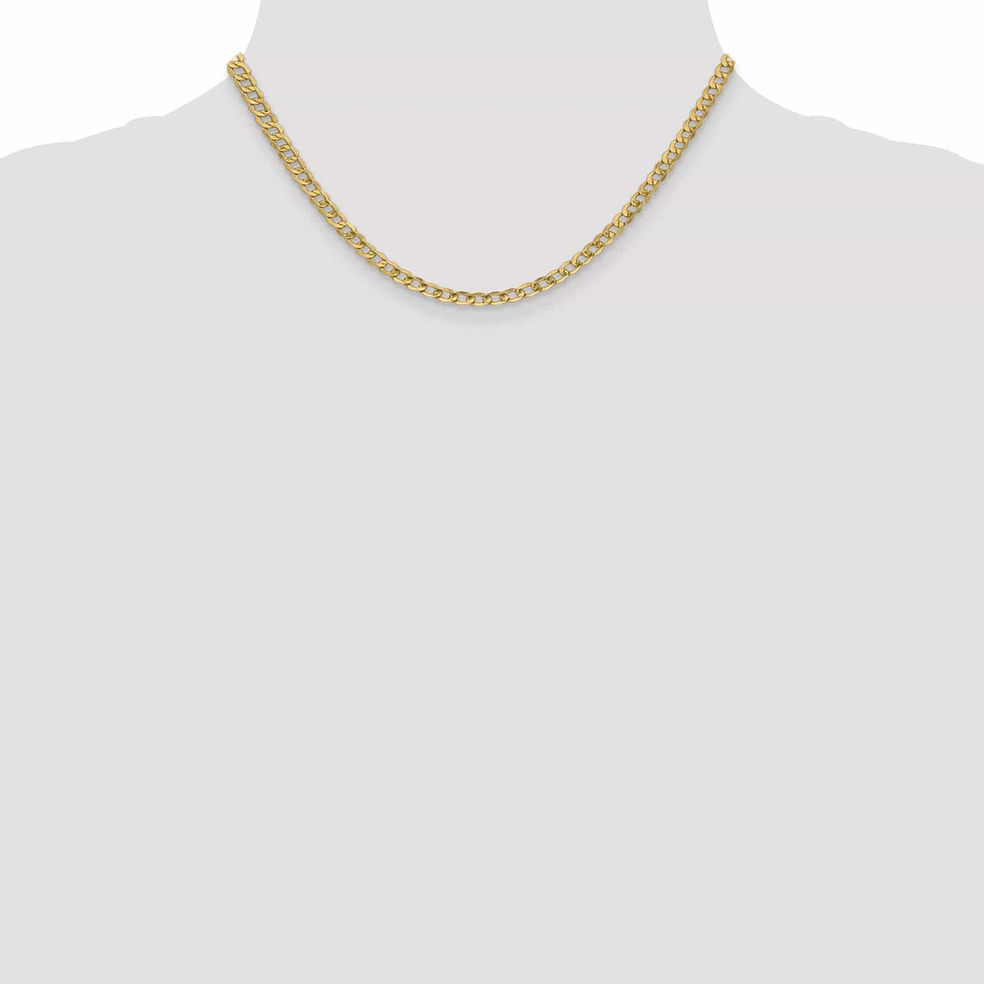 Lovely Rita's Chains 14k Yellow Gold 4.30m Semi Solid Curb Link Chain