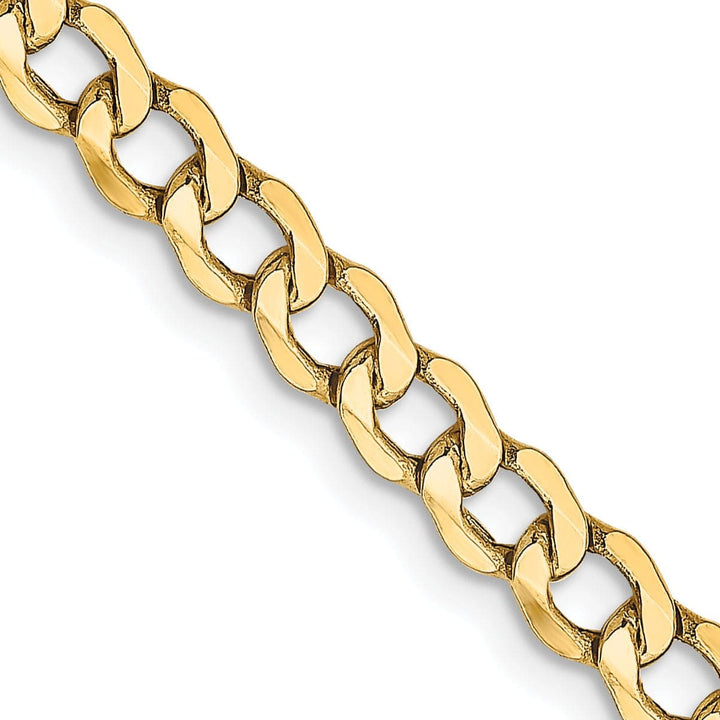 Lovely Rita's Chains 14k Yellow Gold 4.30m Semi Solid Curb Link Chain