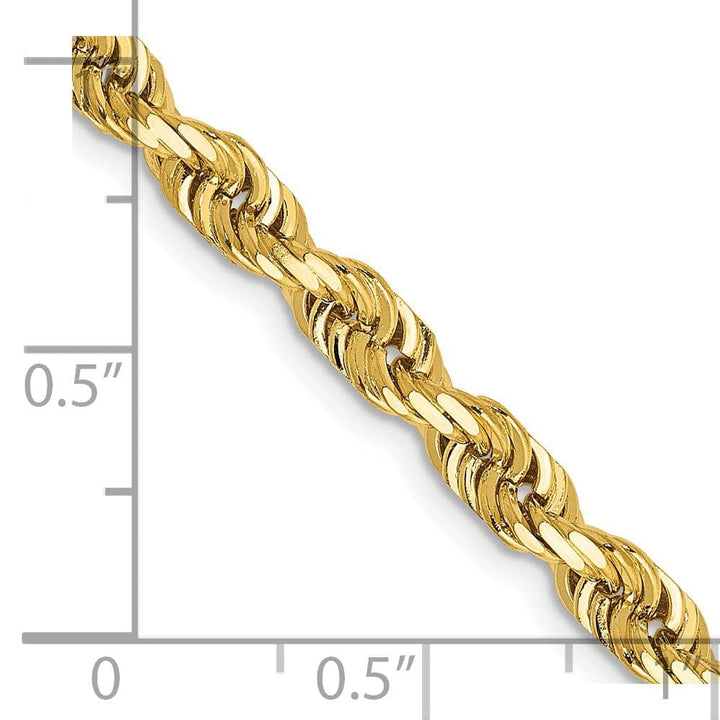 Lovely Rita's Chains 14k Yellow Gold 4.50mm D.C Quadruple Rope Chain