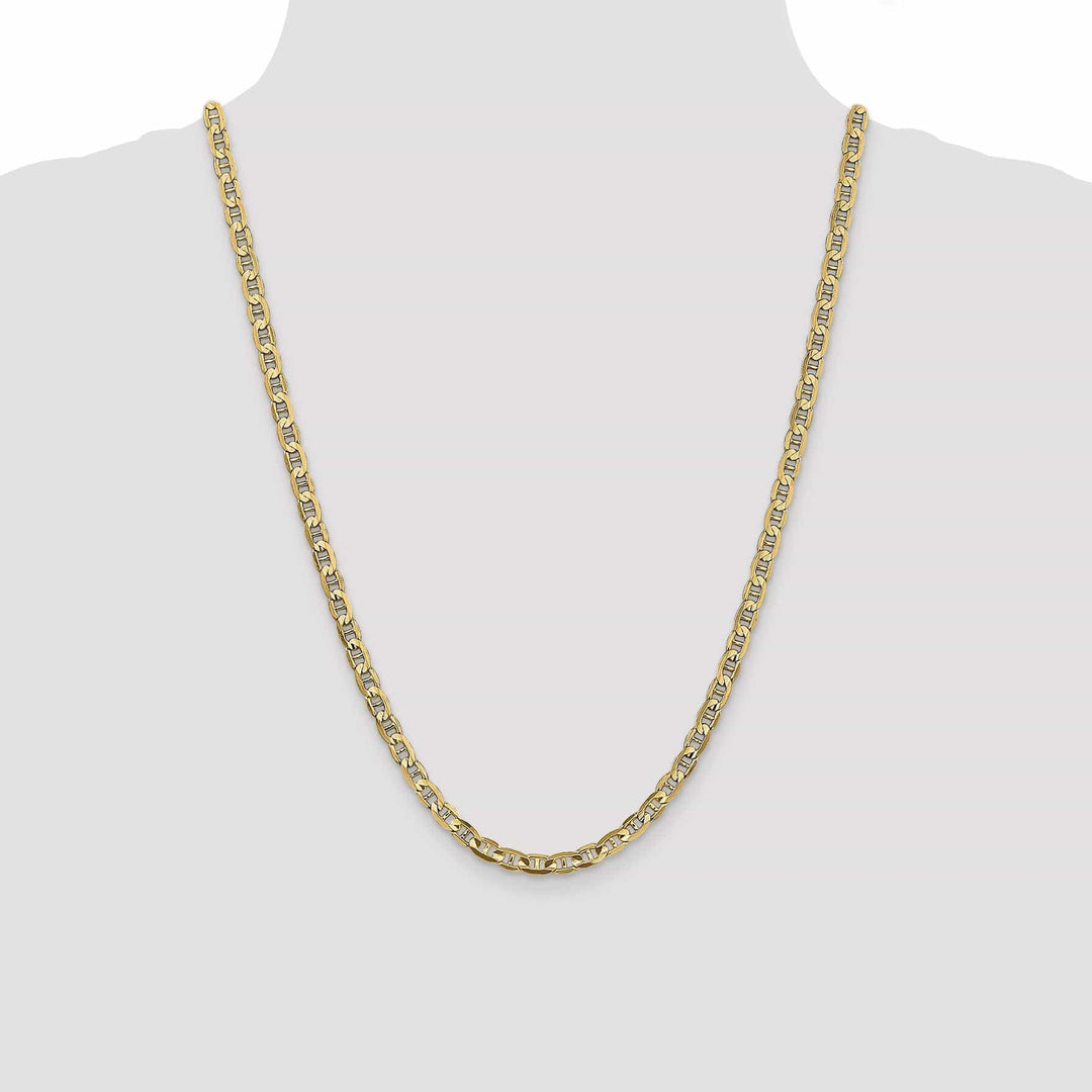 Lovely Rita's Chains 14k Yellow Gold 4.5mm Concave Anchor Chain