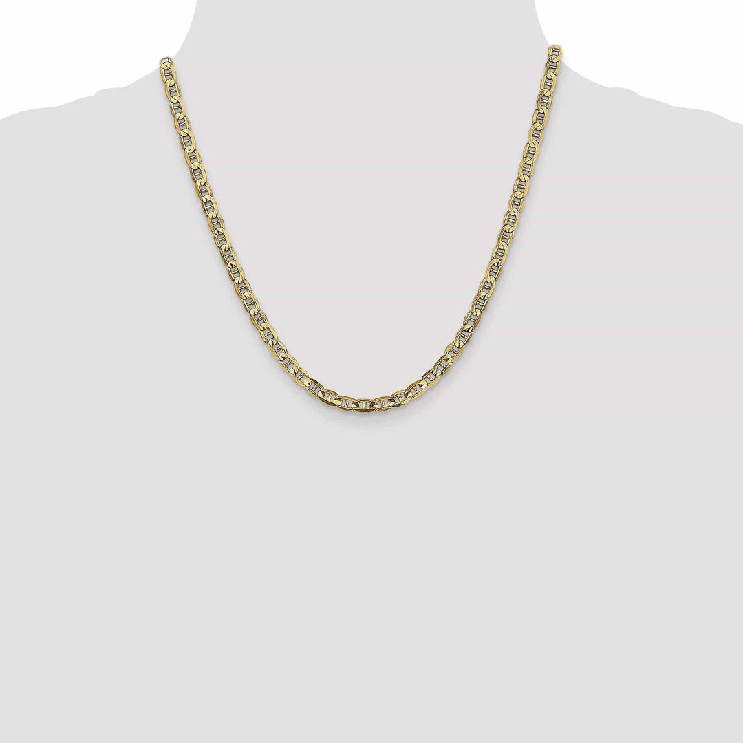 Lovely Rita's Chains 14k Yellow Gold 4.5mm Concave Anchor Chain