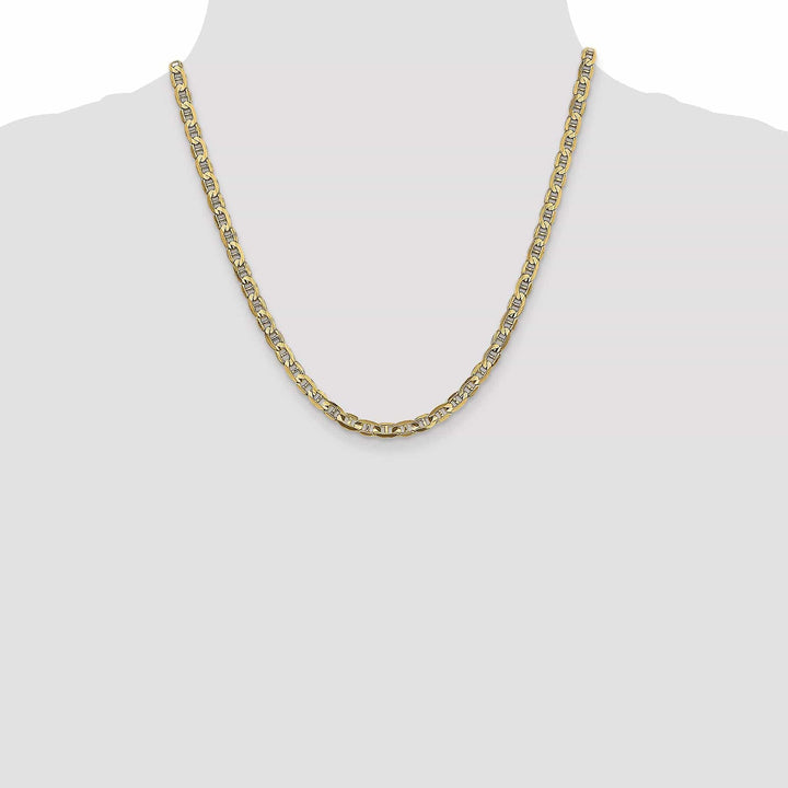 Lovely Rita's Chains 14k Yellow Gold 4.5mm Concave Anchor Chain