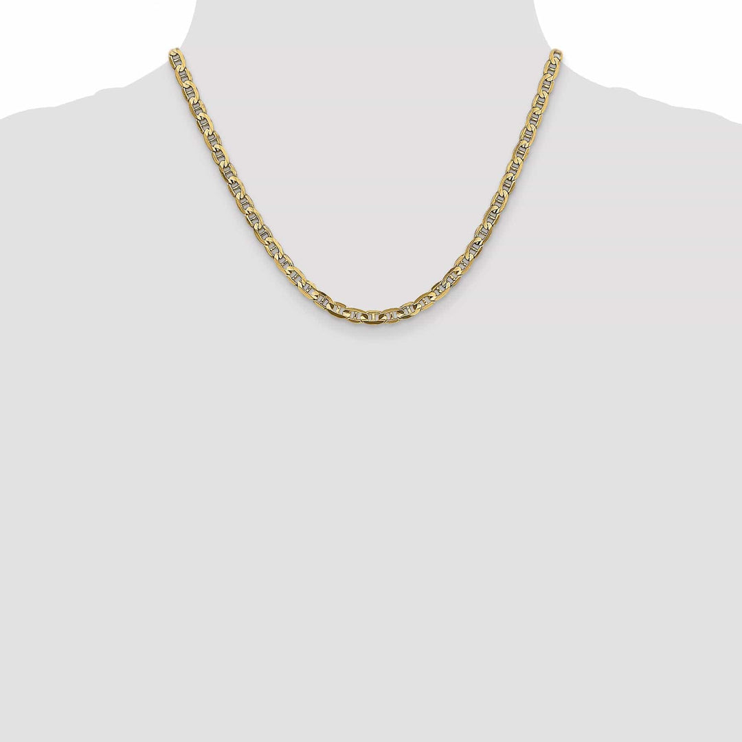 Lovely Rita's Chains 14k Yellow Gold 4.5mm Concave Anchor Chain