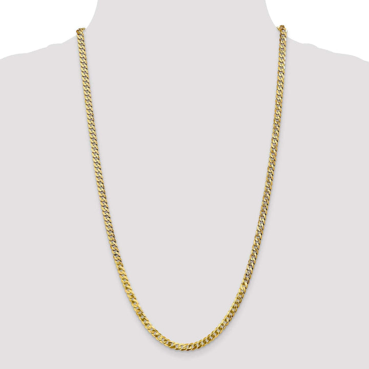 Lovely Rita's Chains 14k Yellow Gold 4.5mm Flat Beveled Curb Chain