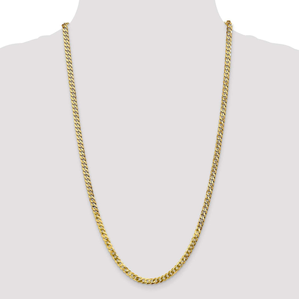 Lovely Rita's Chains 14k Yellow Gold 4.5mm Flat Beveled Curb Chain