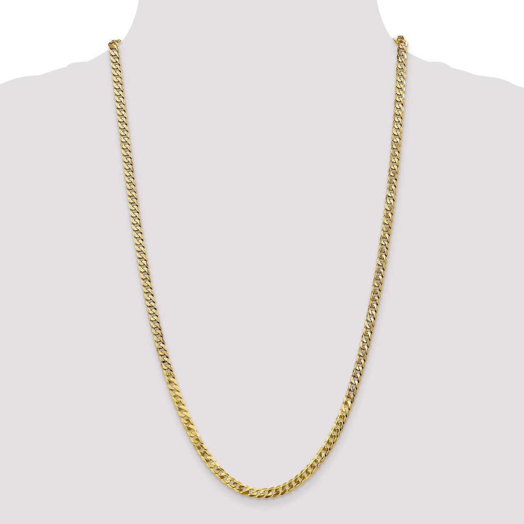 Lovely Rita's Chains 14k Yellow Gold 4.5mm Flat Beveled Curb Chain