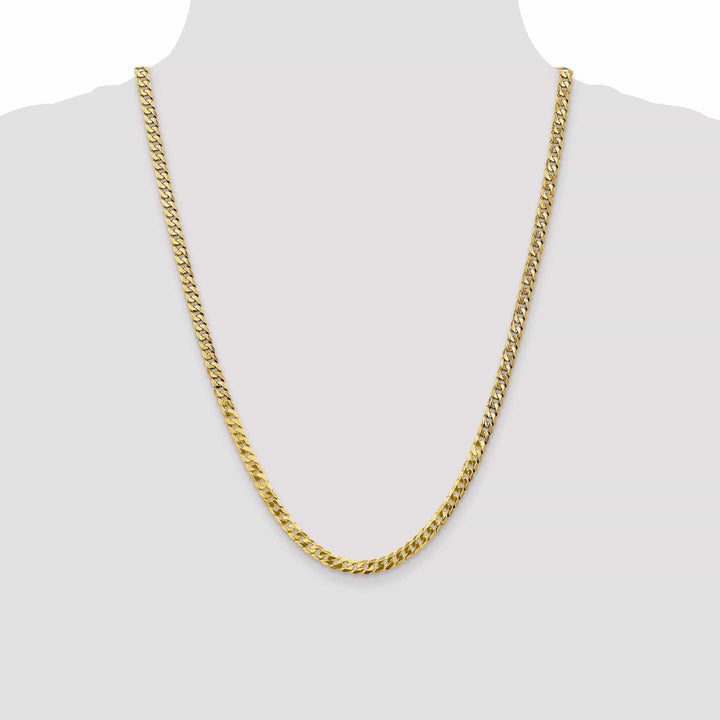 Lovely Rita's Chains 14k Yellow Gold 4.60mm Flat Beveled Curb Chain