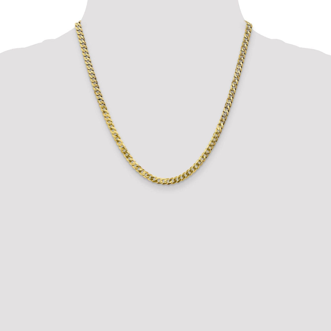 Lovely Rita's Chains 14k Yellow Gold 4.60mm Flat Beveled Curb Chain