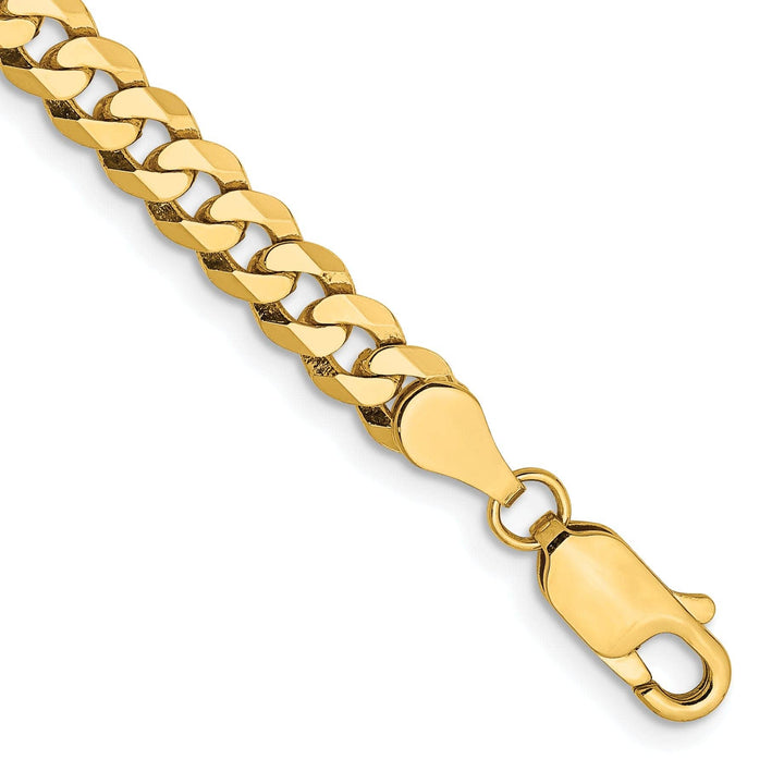 Lovely Rita's Chains 14k Yellow Gold 4.60mm Flat Beveled Curb Chain