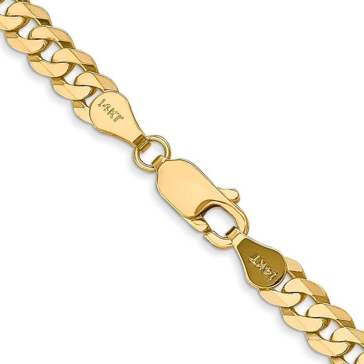 Lovely Rita's Chains 14k Yellow Gold 4.60mm Flat Beveled Curb Chain